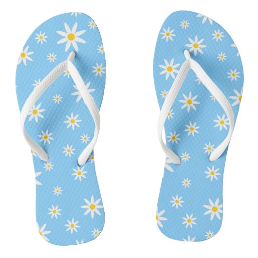 Blue Daisy-Teenslippers Teenslippers (Voetbed)
