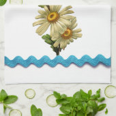 Blue Daisy Theedoek (Gevouwen)