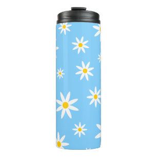 Blue Daisy Thermal Tumbler Thermosbeker