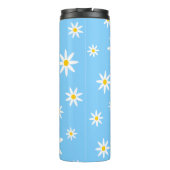 Blue Daisy Thermal Tumbler Thermosbeker (Achterkant)