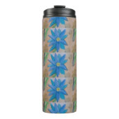 Blue Daisy Thermosbeker (Voorkant)