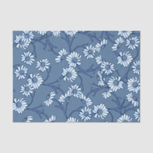 Blue Daisy Tissuepapier