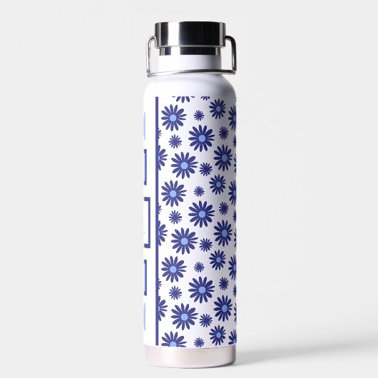 Blue Daisy Waterfles (Achterkant)