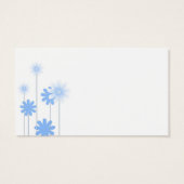 Blue Daisy Wedding Bedankt voor je creditcard Visitekaartjes (Achterkant)