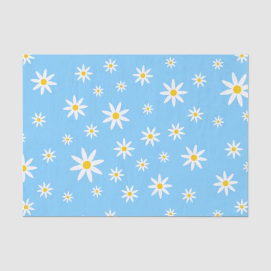 Blue Daisy-weefselpapier Tissuepapier (Voorkant)