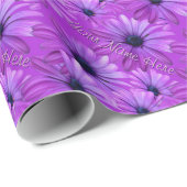 Blue Daisy Wrapping Paper - Aangepast cadeaupapier (Rol Hoek)