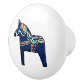 Blue Dala Horse Ceramic Knob Keramische Knop (Rechts)