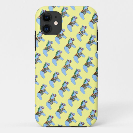 Blue Dala Horse iPhone case (Achterkant)