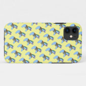 Blue Dala Horse iPhone case (Achterkant (horizontaal))