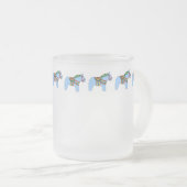 Blue Dala Horse Mok (Voorkant rechts)