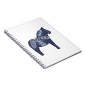 Blue Dala Horse Notitieboek (Rechterzijde)