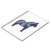 Blue Dala Horse Notitieboek (Linkerzijde)