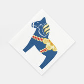 Blue Dala Horse Paper Napkins Servet (Hoek)
