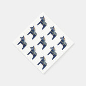 Blue Dala Horse Paper Napkins Servetten (Hoek)