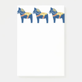 Blue Dala Horse Post Post-it® Notes