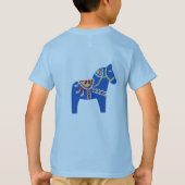 Blue Dala Horse T-shirt (Achterkant)