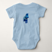 Blue Dala Horses Romper (Achterkant)
