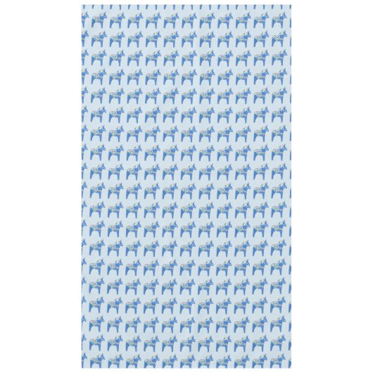 Blue Dala Horses Tafelkleed (Voorkant)