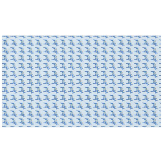 Blue Dala Horses Tafelkleed (Voorkant (Horizontaal))