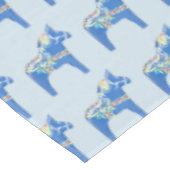 Blue Dala Horses Tafelkleed (Gekanteld)