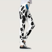 Blue Dalmatian Costume Funny Halloween Dog Mannen Leggings (Rechts)