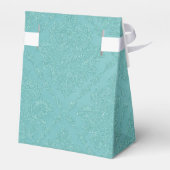 Blue Damask Baby shower Favor Box Bedankdoosjes (Achterkant)