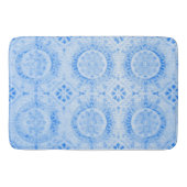 Blue Damask Bath Mat (Voorkant)