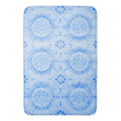 Blue Damask Bath Mat (Voorkant Verticaal)
