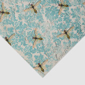 Blue Damask Bee  Tissuepapier (Detail)