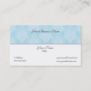 Blue Damask Bisiness Card Visitekaartje