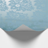 Blue Damask Cadeaupapier (Hoek)