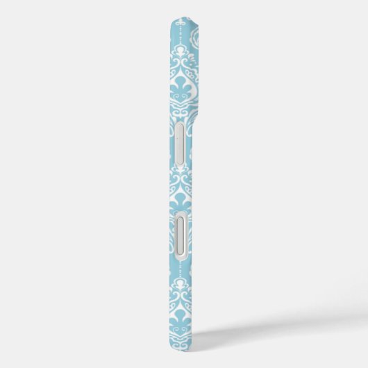 Blue Damask Case-Mate iPhone Case (Achterkant / Rechts)