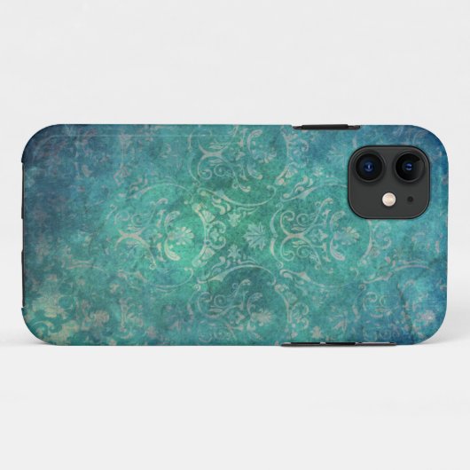  Blue Damask iPhone 5s Case (Achterkant (horizontaal))