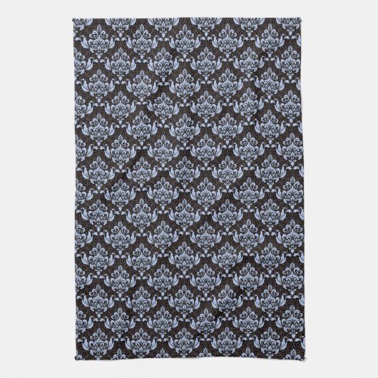 Blue Damask Kitchen Towel Theedoek (Verticaal)