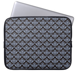 Blue Damask Laptop Sleeve