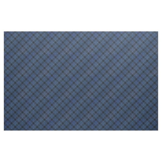 Blue Damask Medallion Pattern Stof (Fat Quarter)