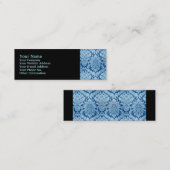 BLUE DAMASK MINI VISITEKAARTJE (Voorkant / Achterkant)