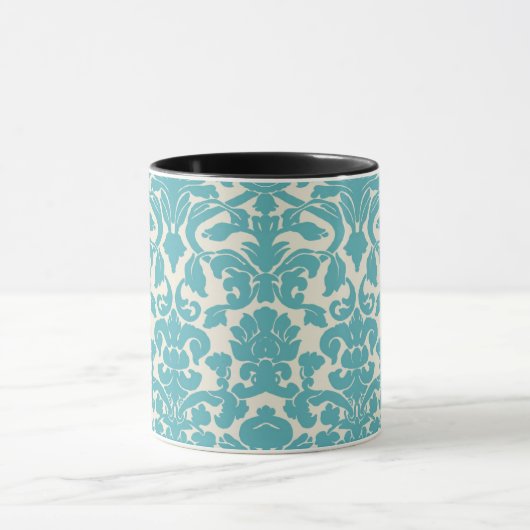 Blue Damask Mok (Midden)