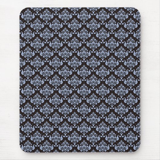 Blue Damask Muismat (Voorkant)