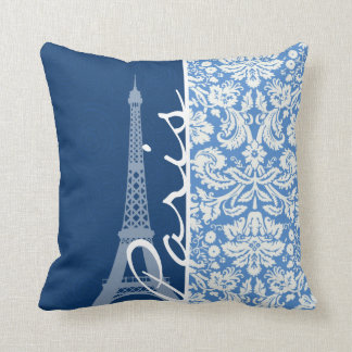 Blue Damask; Parijs Kussen