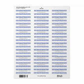 Blue Damask Patroon Etiket (Full Sheet)