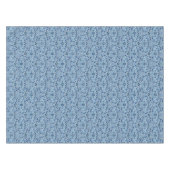 Blue Damask Patroon Tafelkleed (Voorkant (Horizontaal))