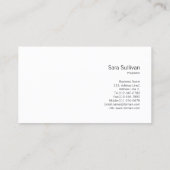 Blue Damask Tearaway Retail Visitekaartje (Achterkant)