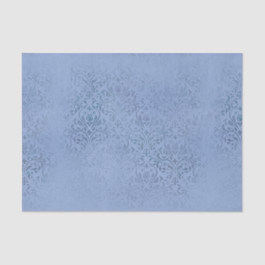 Blue Damask Tissuepapier (Voorkant)