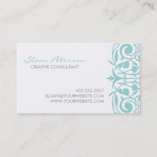 Blue Damask Visitekaartje