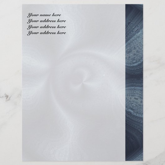 Blue Dance Briefhoofd Sjabloon (Voorkant)