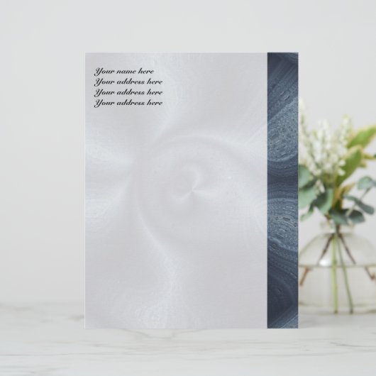 Blue Dance Briefhoofd Sjabloon (Staand voorkant)