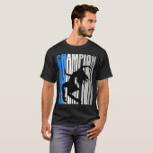 Blue Dance Champion Girls Birthdaytheatrical Dance T-shirt (Voorkant volledig)