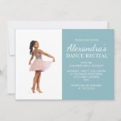 Blue Dance Overweging foto Kaart (Voorkant)