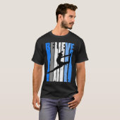 Blue Dance Team Believe Motivating Dancer Dancing T-shirt (Voorkant volledig)